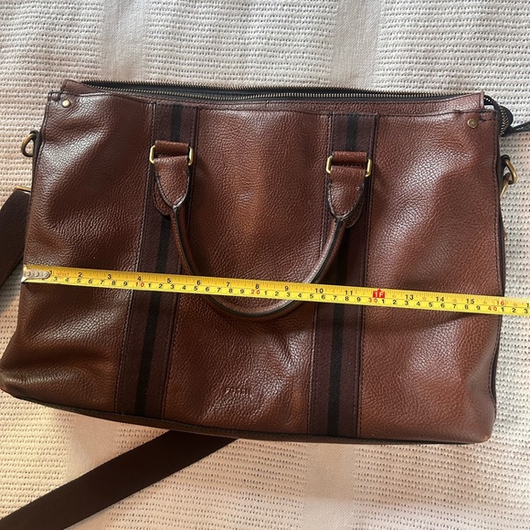 Fossil Houston Zip Top Workbag Laptop Bag - Picture 9 of 9